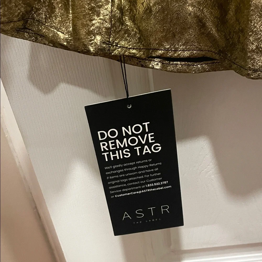 Astr The Label Marissa Gold Backless Halter Dress - Picture 7 of 7